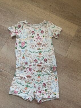 SweetHoney Bunny Print Short Pajama Set